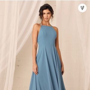 Mythical Kind Of Love Slate Blue Maxi Dress Size S